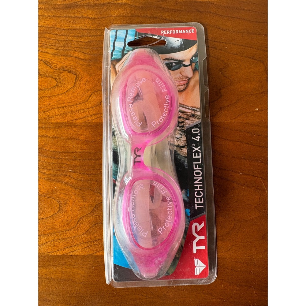 TYR Technoflex 4.0 Performance Swim Goggles Rose Pink LGX4 660 UV Anti-Fog NEW